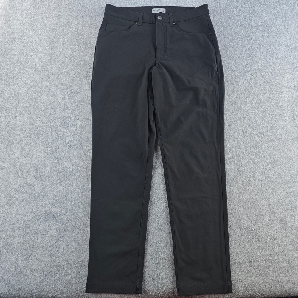 VRST Slim Fit Limitless 5-Pocket Pants Mens 30x30 Black Technical Trousers